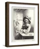 The Card Player-Frans Van Mieris-Framed Giclee Print