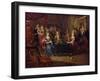 The Card Players, 1699-P. Bergaigne-Framed Giclee Print