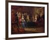 The Card Players, 1699-P. Bergaigne-Framed Giclee Print