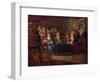 The Card Players, 1699-P. Bergaigne-Framed Giclee Print