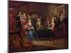 The Card Players, 1699-P. Bergaigne-Mounted Giclee Print