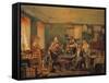 The Card Players, 1850s-Nikolai Petrowitsch Petrow-Framed Stretched Canvas