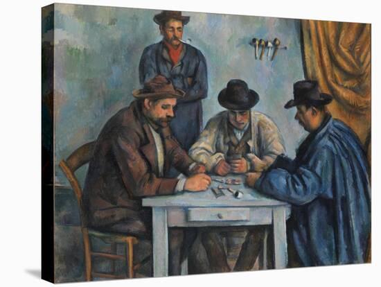 The Card Players, 1890-92-Paul Cezanne-Stretched Canvas