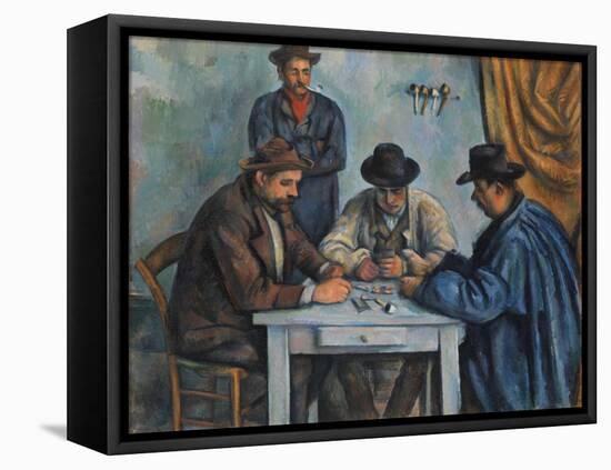 The Card Players, 1890-92-Paul Cezanne-Framed Stretched Canvas