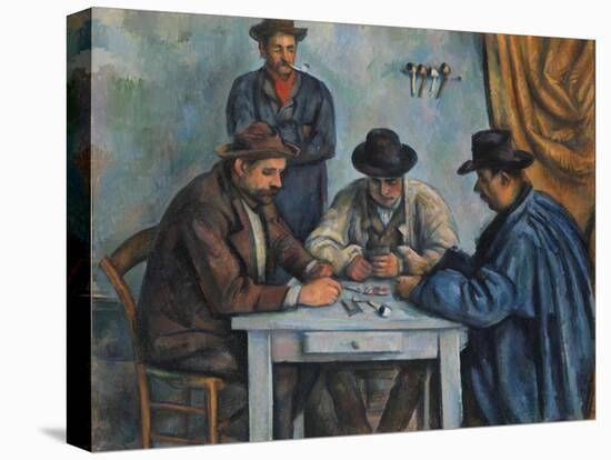 The Card Players, 1890-92-Paul Cezanne-Stretched Canvas