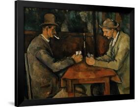 The Card Players, 1890-95-Paul Cézanne-Framed Giclee Print