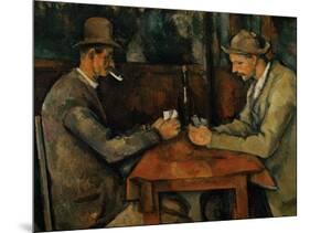 The Card Players, 1890-95-Paul Cézanne-Mounted Giclee Print