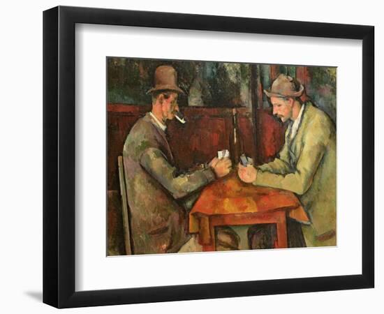 The Card Players, 1893-96-Paul C?zanne-Framed Premium Giclee Print