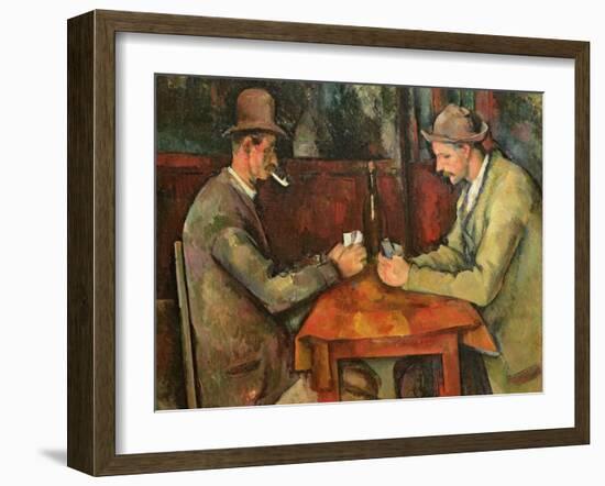 The Card Players, 1893-96-Paul C?zanne-Framed Giclee Print