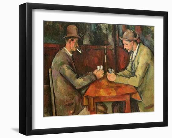 The Card Players, 1893-96-Paul C?zanne-Framed Giclee Print