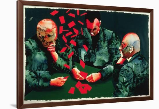 The Card Players, 1987-Graham Dean-Framed Giclee Print