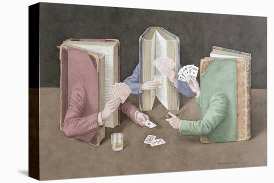The Card Players, 2004-Jonathan Wolstenholme-Stretched Canvas