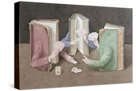 The Card Players, 2004-Jonathan Wolstenholme-Stretched Canvas