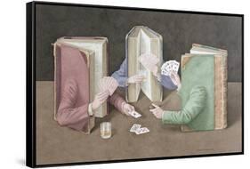 The Card Players, 2004-Jonathan Wolstenholme-Framed Stretched Canvas
