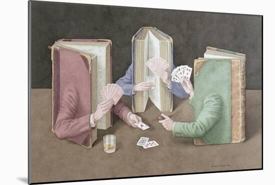 The Card Players, 2004-Jonathan Wolstenholme-Mounted Giclee Print
