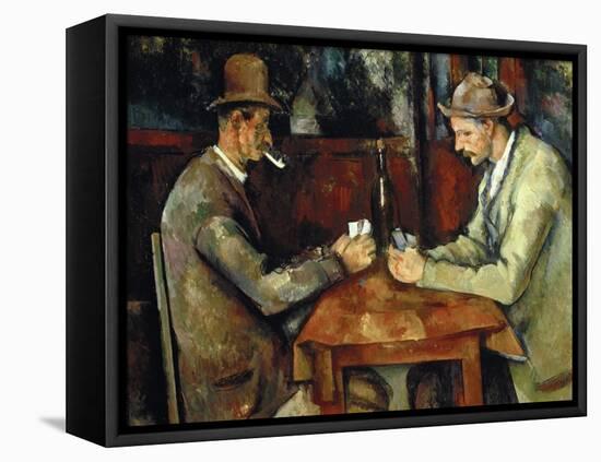 The Card Players, about 1890/95-Paul Cézanne-Framed Stretched Canvas