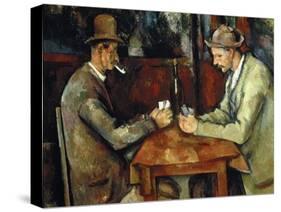 The Card Players, about 1890/95-Paul Cézanne-Stretched Canvas