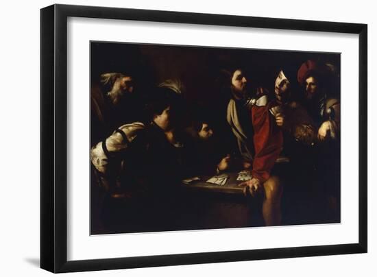 The Card Players, by Bartolomeo Manfredi (Ca 1582-1622), Canvas, Italy, 17th Century-null-Framed Premium Giclee Print