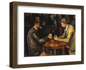 The Card Players, c.1890-Paul Cézanne-Framed Giclee Print