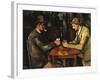 The Card Players, c.1890-Paul Cézanne-Framed Giclee Print