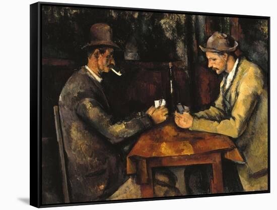 The Card Players, c.1890-Paul Cézanne-Framed Stretched Canvas