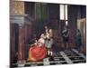 The Card Players, C1663-1665-Pieter de Hooch-Mounted Giclee Print