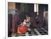 The Card Players, C1663-1665-Pieter de Hooch-Framed Giclee Print