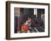 The Card Players, C1663-1665-Pieter de Hooch-Framed Giclee Print