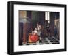 The Card Players, C1663-1665-Pieter de Hooch-Framed Giclee Print