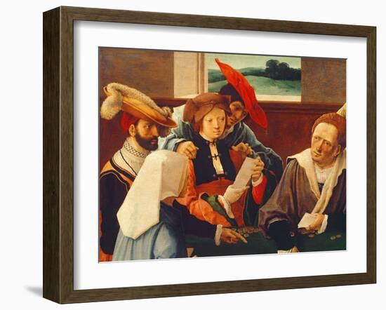 The Card Players (Detail of 69590)-Lucas van Leyden-Framed Giclee Print
