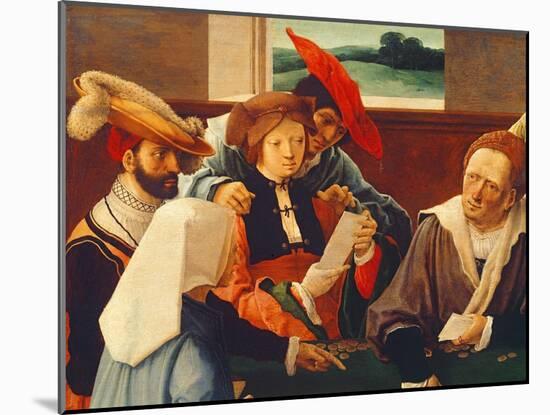 The Card Players (Detail of 69590)-Lucas van Leyden-Mounted Giclee Print