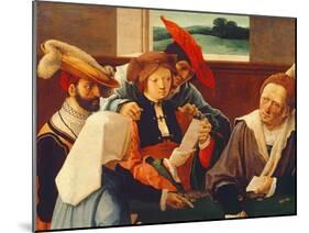 The Card Players (Detail of 69590)-Lucas van Leyden-Mounted Giclee Print