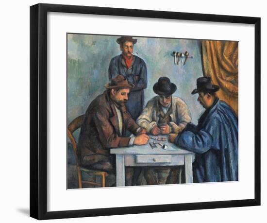 The Card Players-Paul Cézanne-Framed Art Print