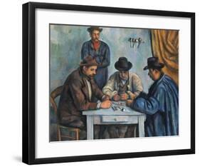 The Card Players-Paul Cézanne-Framed Art Print