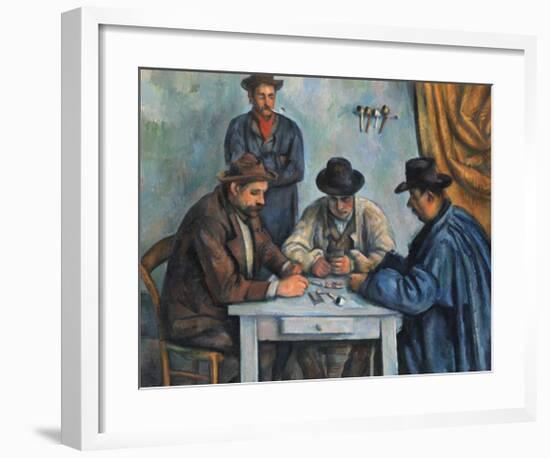 The Card Players-Paul Cézanne-Framed Art Print