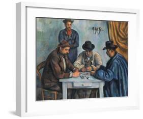 The Card Players-Paul Cézanne-Framed Art Print