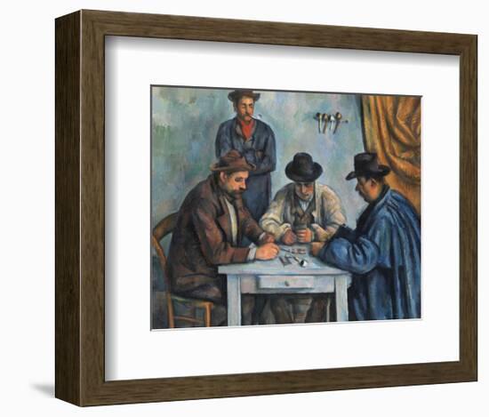 The Card Players-Paul Cézanne-Framed Art Print