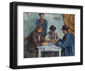 The Card Players-Paul Cézanne-Framed Art Print