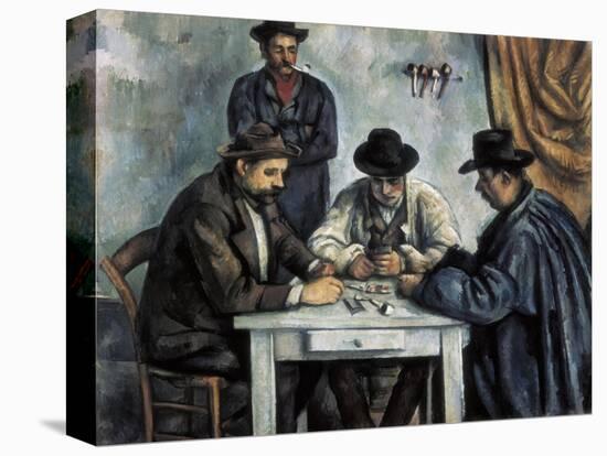 The Card Players-Paul Cézanne-Stretched Canvas