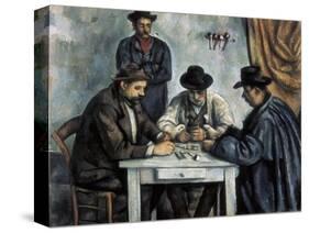 The Card Players-Paul Cézanne-Stretched Canvas