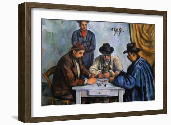 The Card Players-Paul Cézanne-Framed Art Print