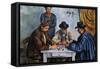 The Card Players-Paul Cézanne-Framed Stretched Canvas