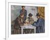 The Card Players-Paul Cézanne-Framed Giclee Print