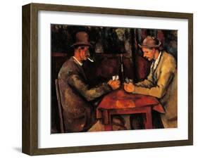 The Card Players-Paul Cézanne-Framed Giclee Print