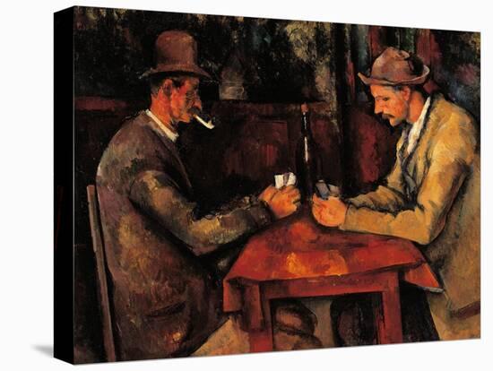 The Card Players-Paul Cézanne-Stretched Canvas