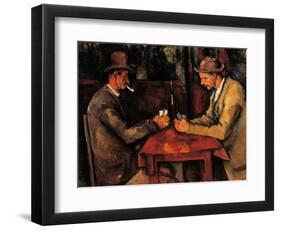 The Card Players-Paul Cézanne-Framed Premium Giclee Print
