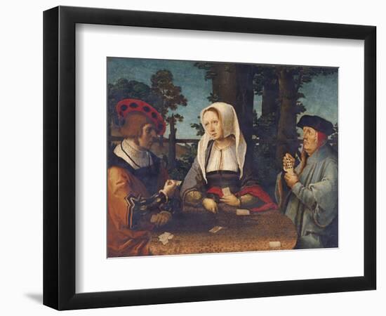 The Card Players-Lucas van Leyden-Framed Premium Giclee Print