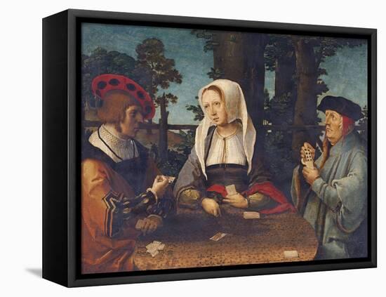 The Card Players-Lucas van Leyden-Framed Stretched Canvas