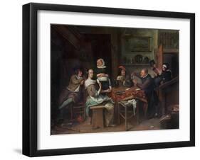 The Card Players-Jan Havicksz. Steen-Framed Giclee Print