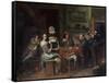The Card Players-Jan Havicksz. Steen-Framed Stretched Canvas